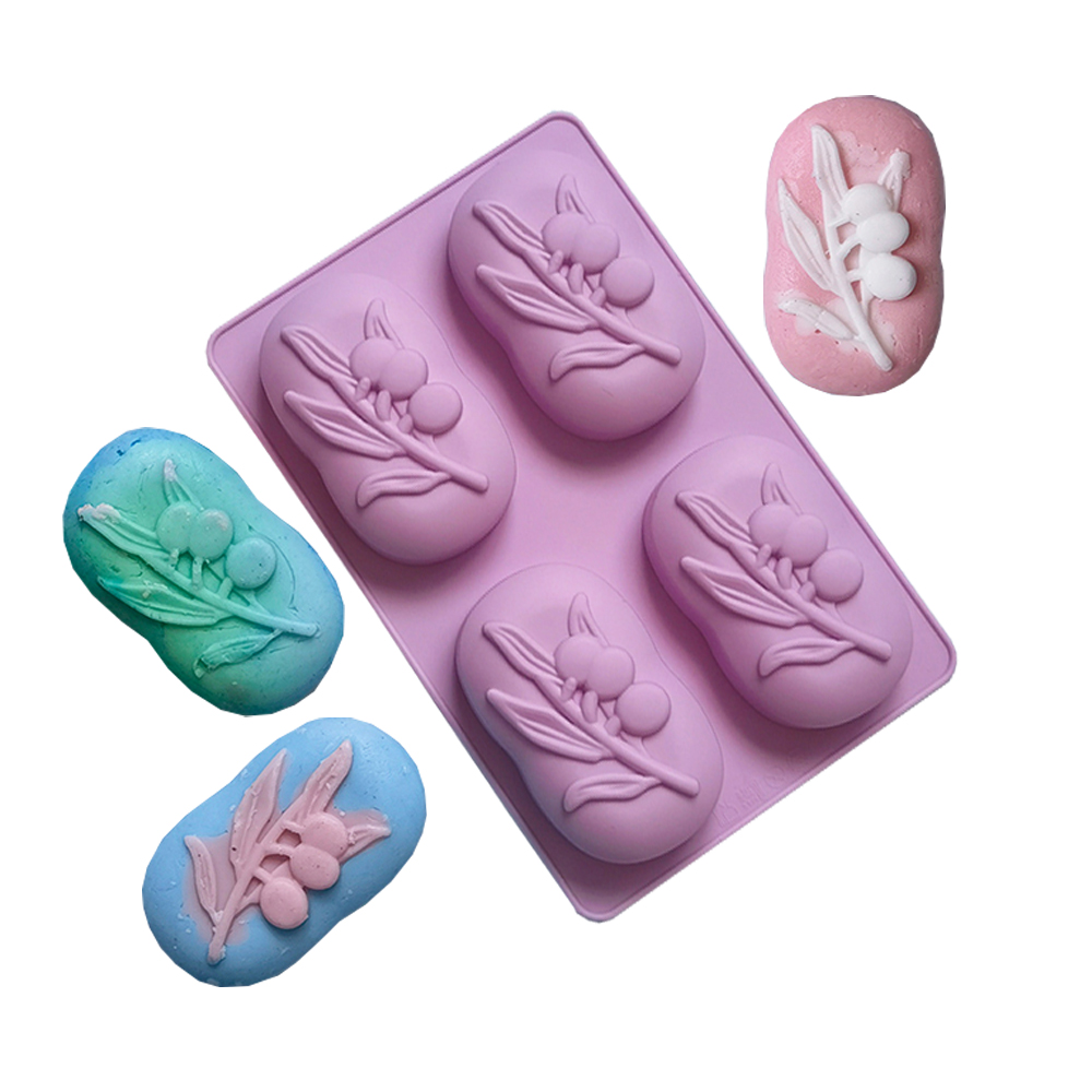 Soap Making At Home - Moule à savon ovale en Silicone,
