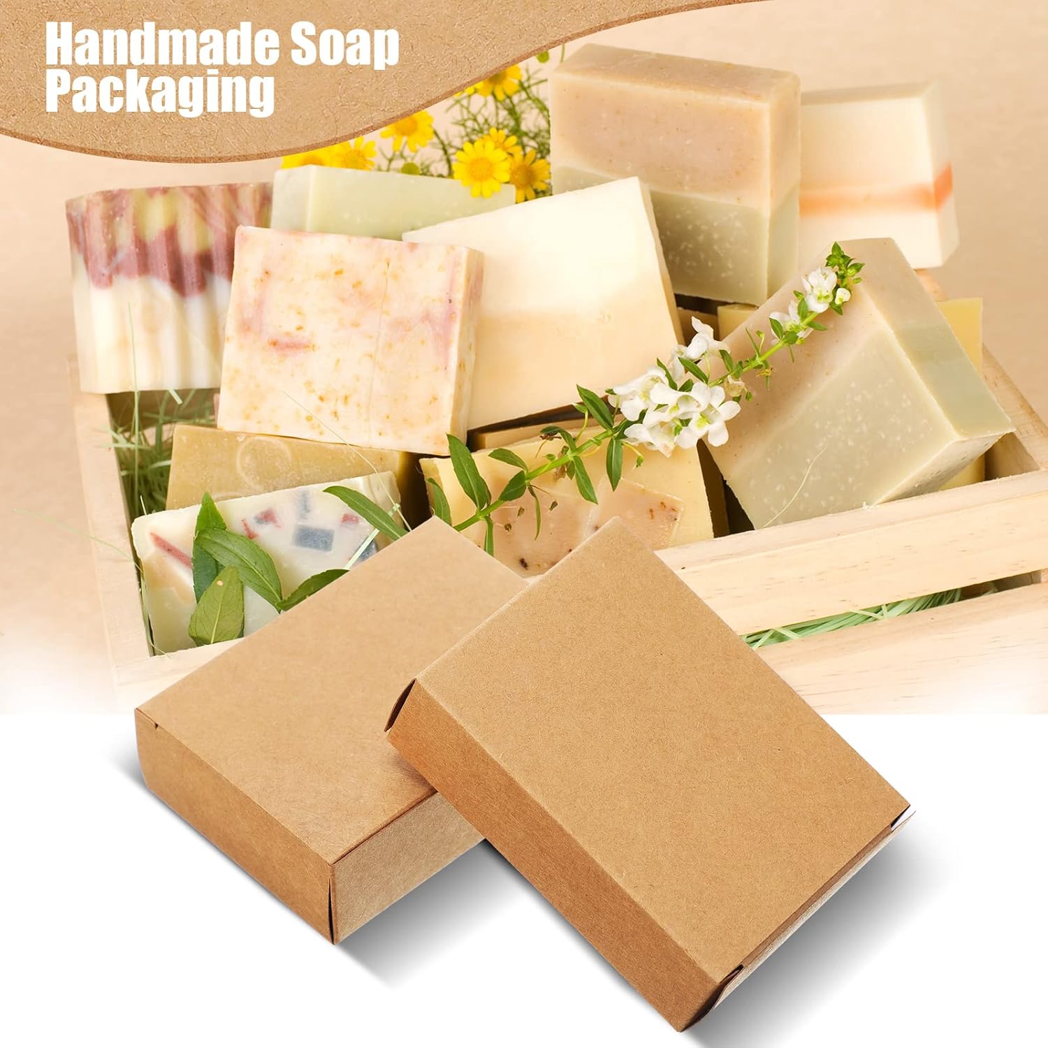 100 boîtes à savon en kraft po - Soap Making In School avis et prix