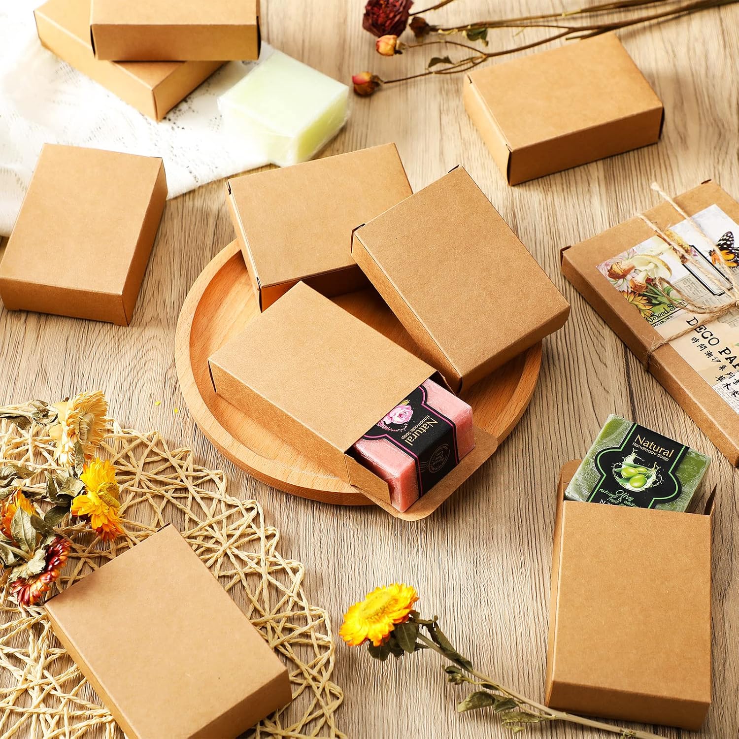100 boîtes à savon en kraft po - Soap Making In School avis et prix